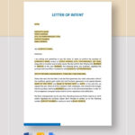 104 Letter Of Intent Templates Free Sample Example Format Download