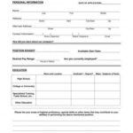 13 Free Blank Employment Application Examples PDF Examples