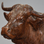 19thc Carved Black Forest Cow TrendFirst