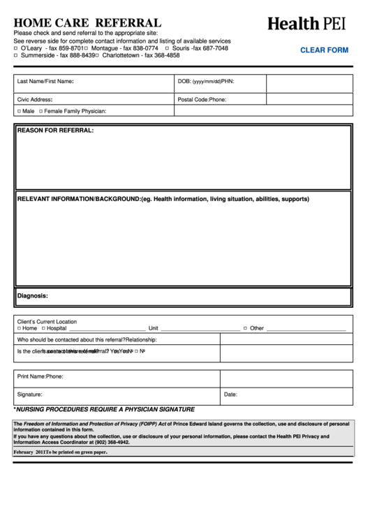 21 Home Health Care Forms And Templates Free To Download In PDF