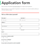 Application form Possability