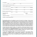 Background Check Authorization Form 5 Printable Samples Background