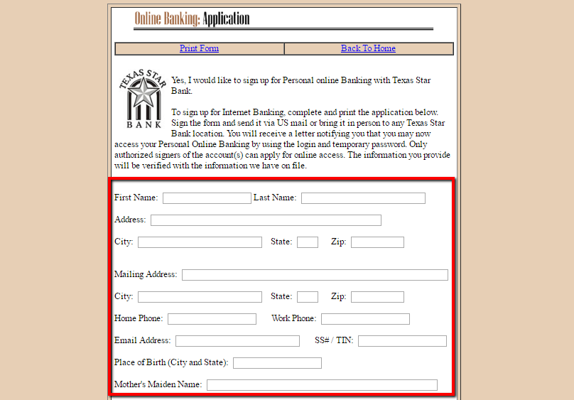 Bank Asia Internet Banking Application Form