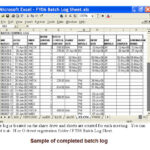 Batch Log Sheet MACS