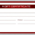 Business Gift Certificate Template Free Sample Templates