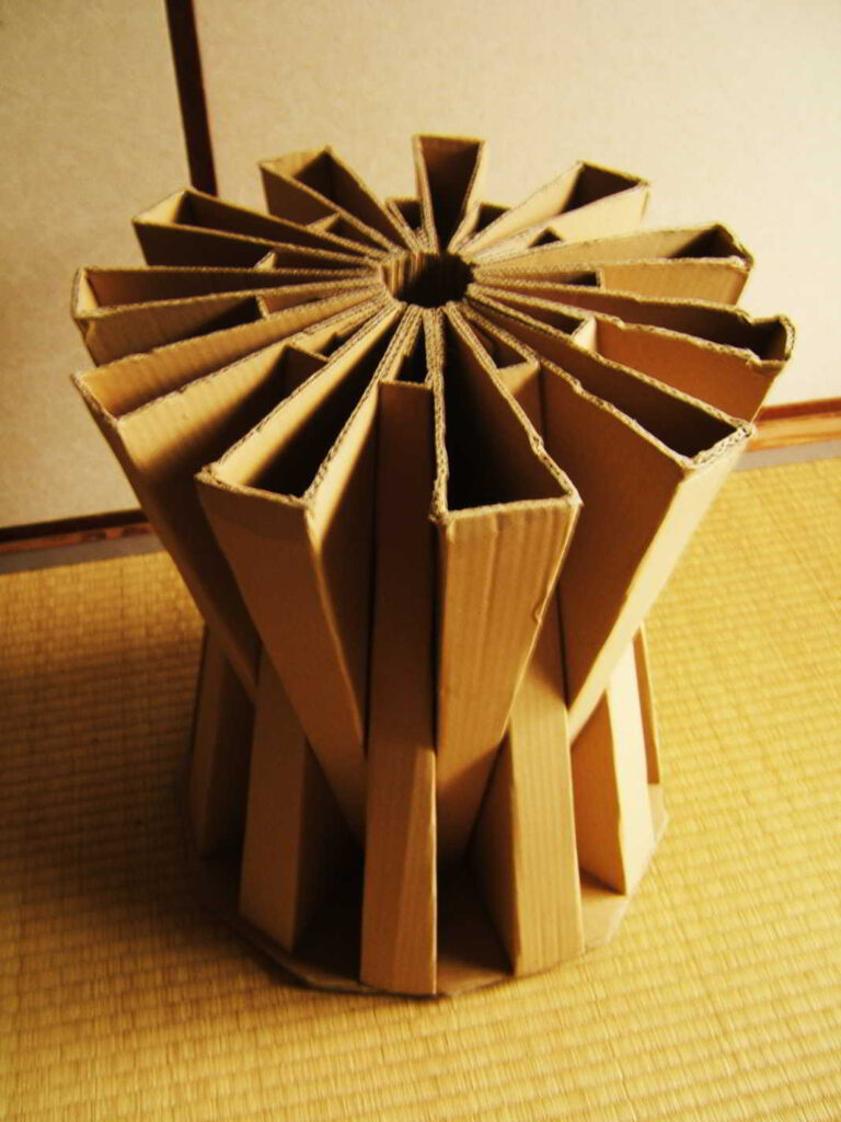 Cardboard Stool with Pictures Instructables