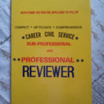 Career Civil Service Sub professional Professional Book Reviewers