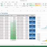 Change Register Template MS Excel Software Testing