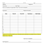 Community Service Sheet Fill Out And Sign Printable PDF Template