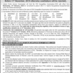 CSS Competitive Examination 2020 2021 Job Advertisement Pakistan