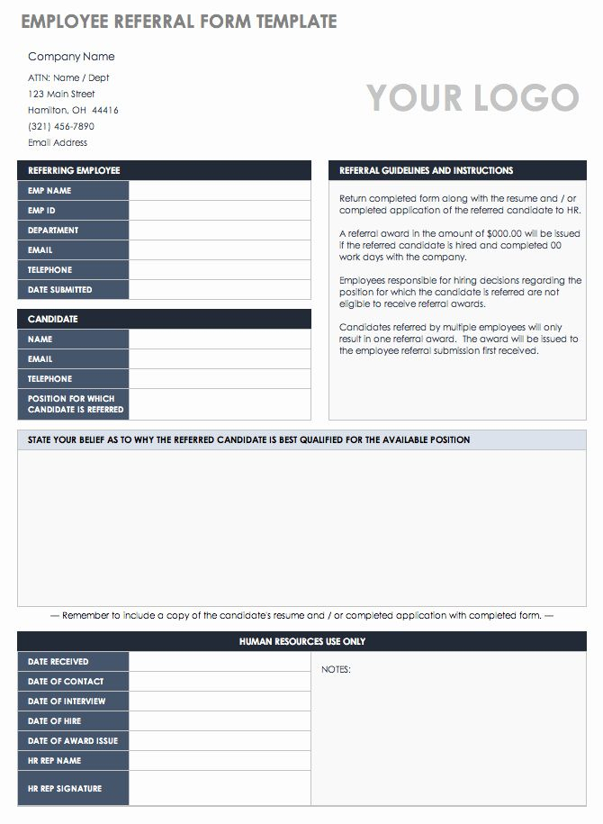 Customer Referral Form Template New 10 Free Referral Templates Card 