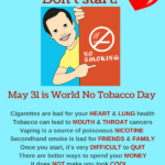 Don t Start Smoking And If You Do Celebrate World No Tobacco Day By