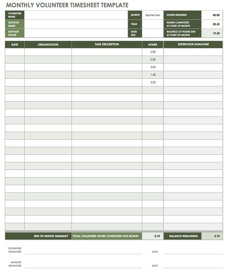 EDITABLE 9 Time Card Template TimeSheet Excel Word Free Download