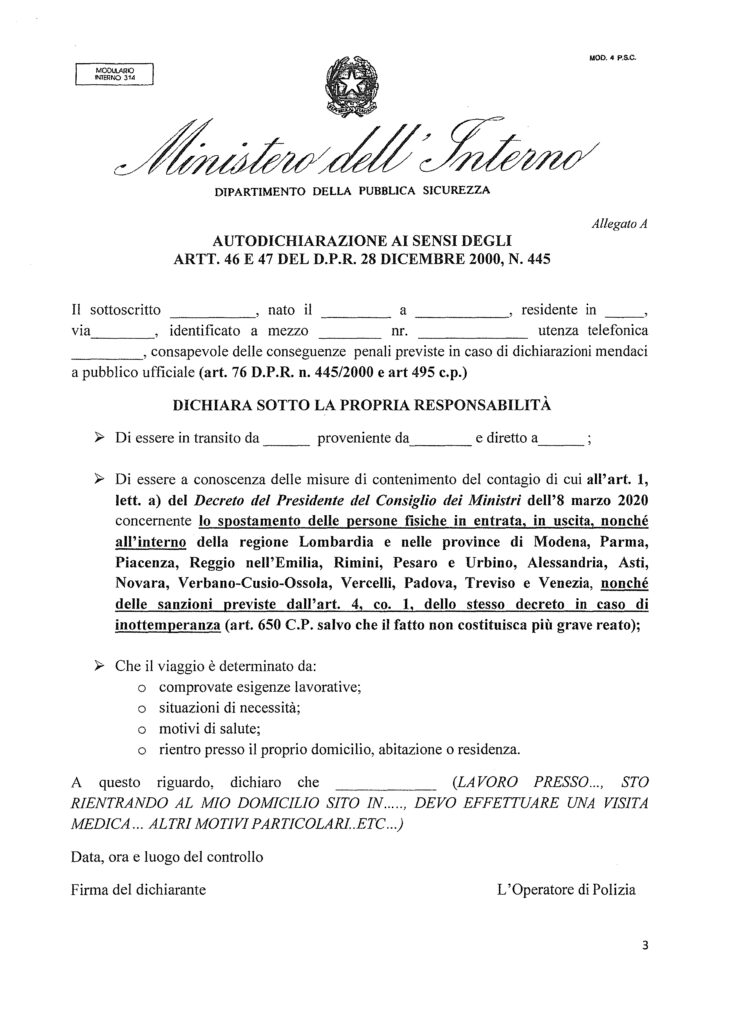 Fac simile E Modelli Di Autocertificazioni Scaricabili E Compilabili