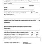 Feedback And Complaint Form Complaints Customer Complaints Feedback