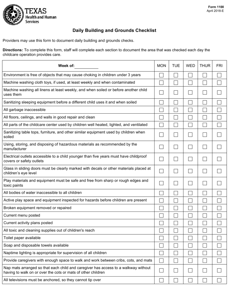 Form 1100 Download Fillable PDF Or Fill Online Daily Building And