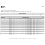 Form 7240 Download Fillable PDF Or Fill Online Monthly Attendance