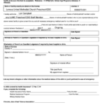 Form B Authorization For Emergency Medical Care Kansas Department