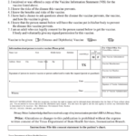 Form C 94 Texas Department Of State Health Services Addendum To