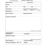 FREE 12 Customer Complaint Forms In PDF MS Word