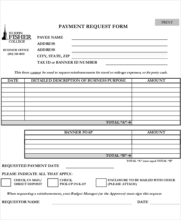 FREE 12 Sample Excel Request Forms In Excel