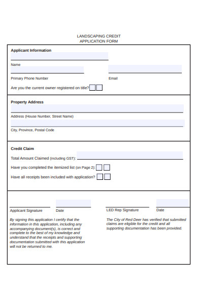 FREE 19 Landscaping Forms In PDF MS Word