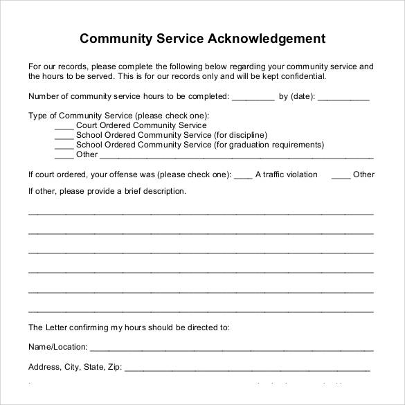 FREE 25 Sample Community Service Letter Templates In PDF MS Word