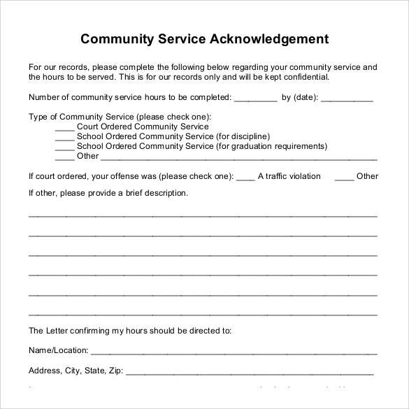 FREE 25 Sample Community Service Letter Templates In PDF MS Word 