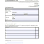 FREE 30 Customer Feedback Forms In PDF Ms Word Excel