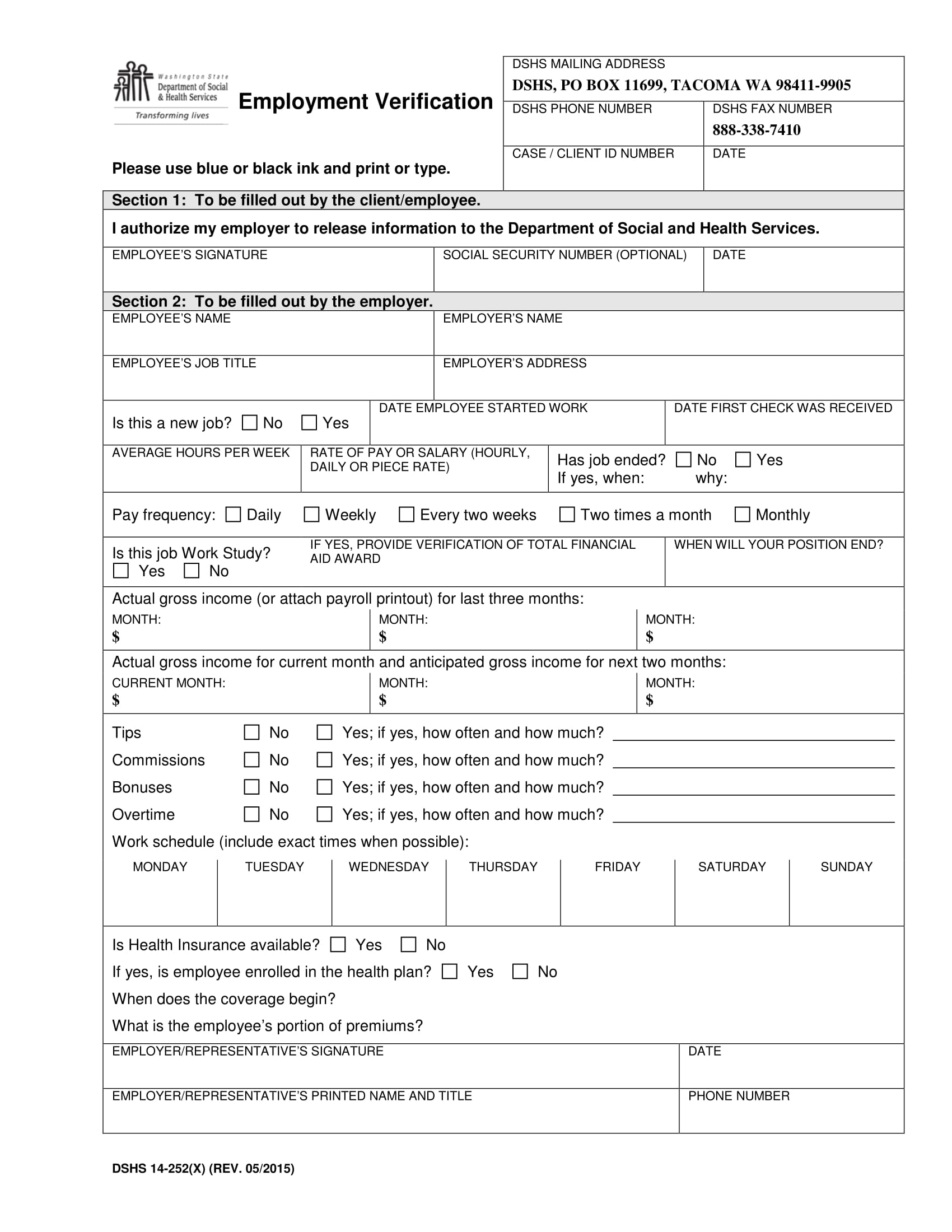 FREE 4 Employment Verification Forms In PDF MS Word