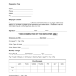 Free Wage Verification Form PDF Word EForms