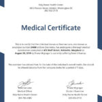 General Medical Certificate Template For Free Free Premium Templates