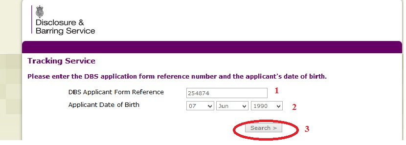 Gov uk Track A DBS Application Status United Kingdom Disclosure 