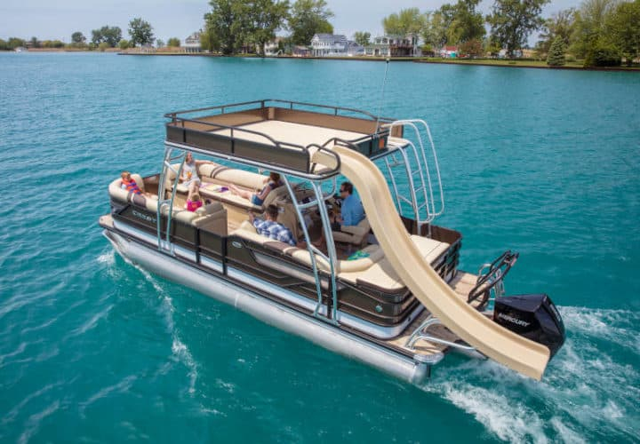 LAKE CHATUGE DOUBLE DECKER TRITOON RENTAL Yhwatersports