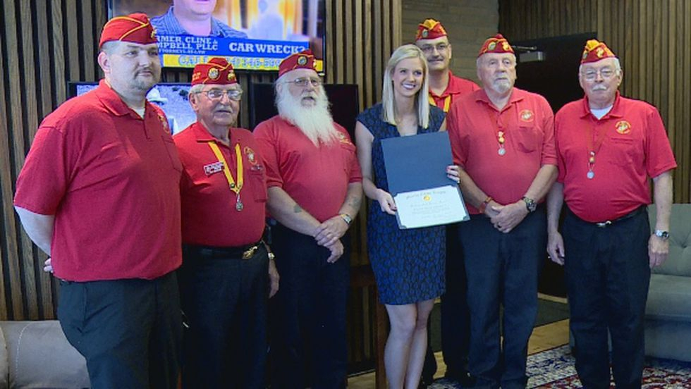 Marine Corps League Honors WSAZ For Airing National Anthem