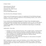 Marketing Manager Cover Letter Sample Resume Genius Marketing Cover