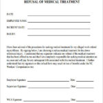 Medical Treatment Refusal Form Template Amulette