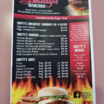 Menu At Elgin s Backyard Burgers Restaurant Saint Thomas