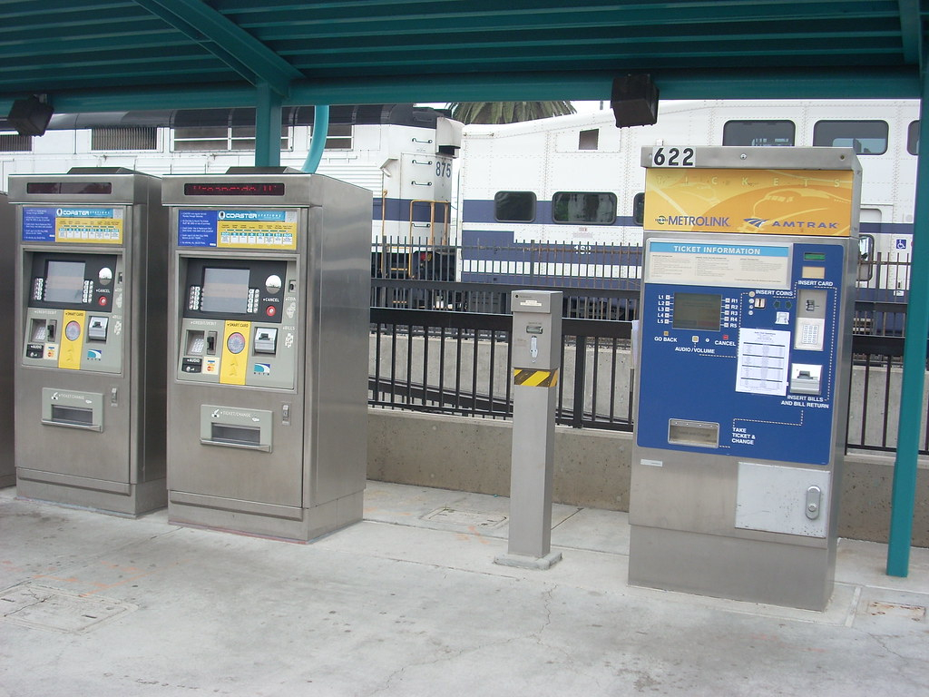 Metrolink And Coaster Ticket Vending Machines At Oceanside Flickr