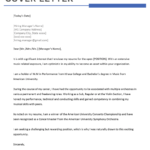 Musician Cover Letter Music Industry Cover Letter Sample Writing Tips