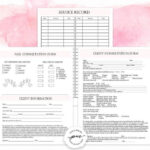 Nail Technician Forms Pink Nail Artist Client Forms Nail Etsy Nail