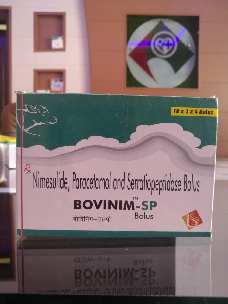 Nimesulide Paracetamol Serratiopeptidase Bolus For Veterinary Use Only 