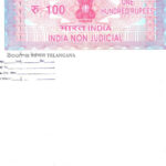 Non Judicial Stamp Paper Of Telangana EDrafter