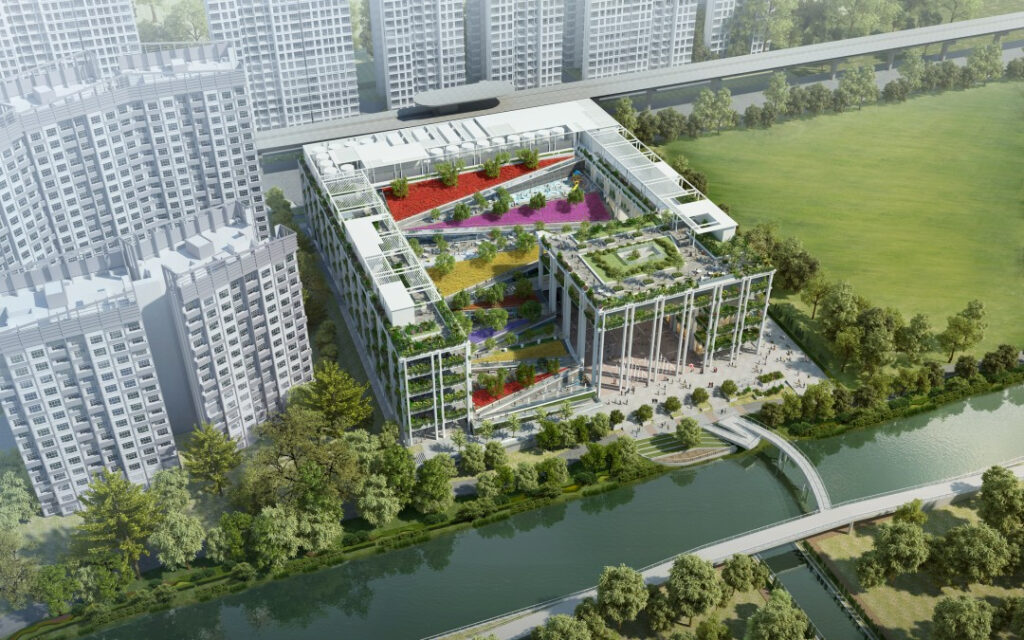 Oasis Terraces Punggol Neighbourhood Centre And Polyclinic Multiply 