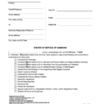 Ohio Waiver Of Service Of Summons Uniform Domestic Relations Form