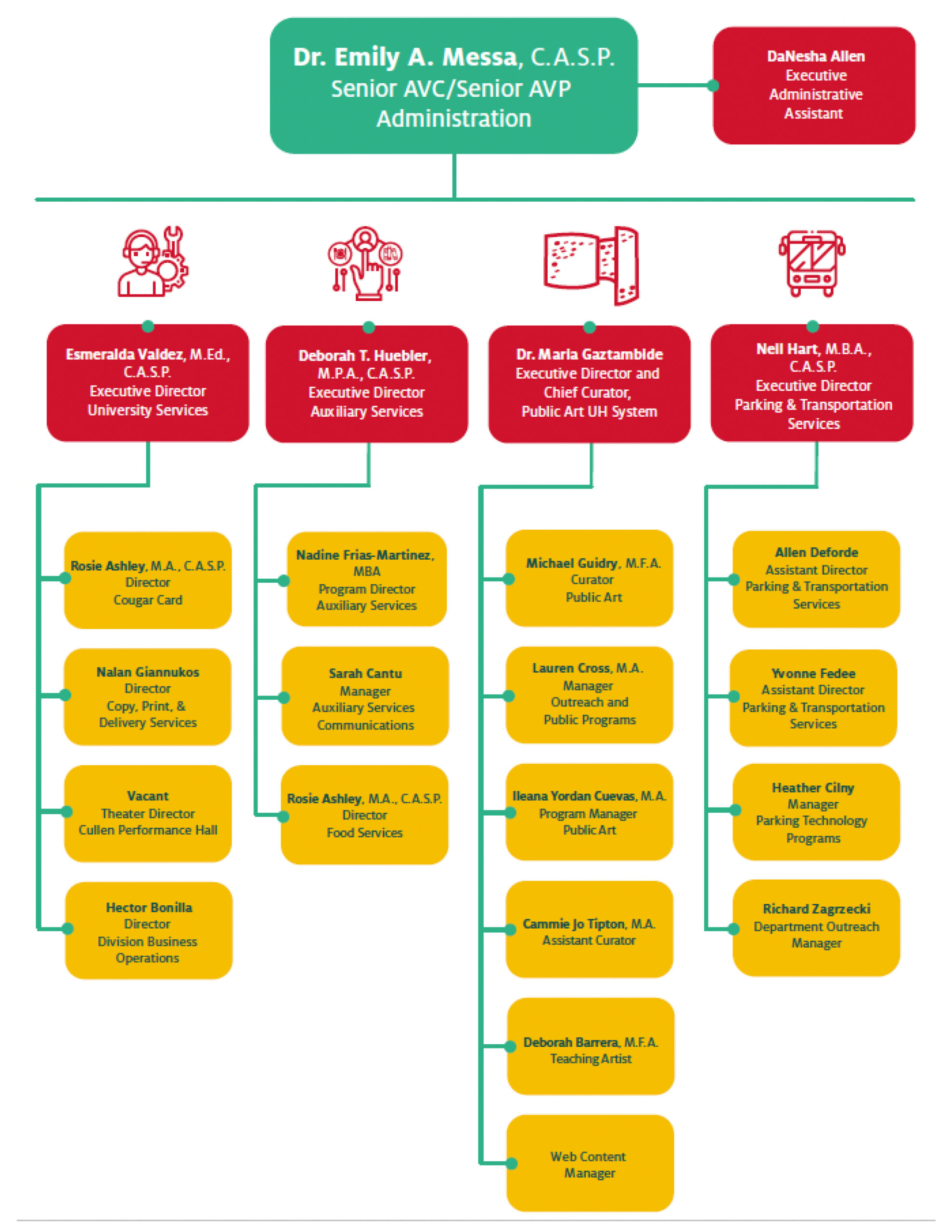 Organizational Chart University Of Houston