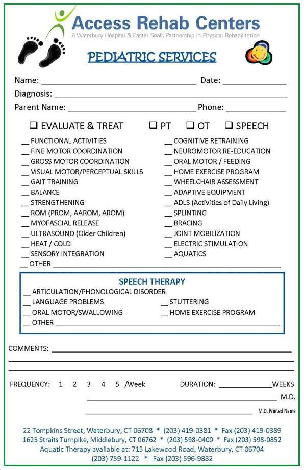 Patient Referral Forms