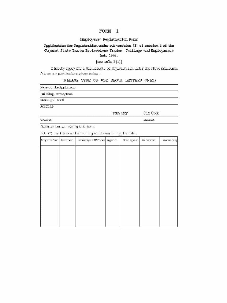  PDF Employers Professional Tax Registration Form PDF Download InstaPDF