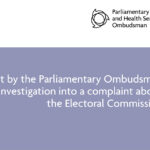 PHSO Publishes Report About Electoral Commission GOV UK