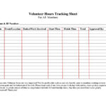 Pin Volunteer Hours Log Sheet Template On Pinterest Volunteer Hours